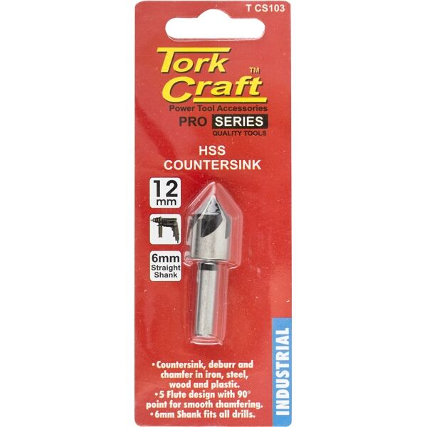 Tork Craft Countersink HSS 12 mm 1/2" 90 Degree