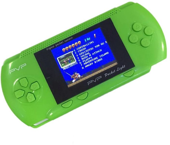 PVP 8-Bit Hand-Held Game Console - Green