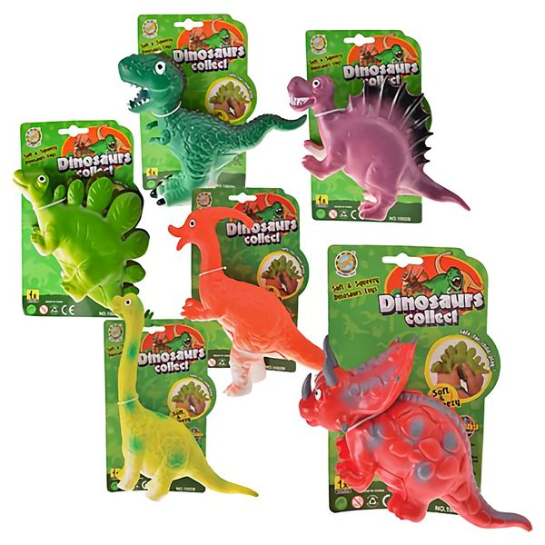 Bulk Pack x 6 Animals Dinosaur Vinyl - 23cm
