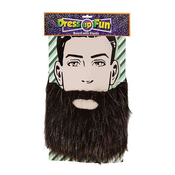 Bulk Pack x 4 Dress Up Beard with Elastic Strap
