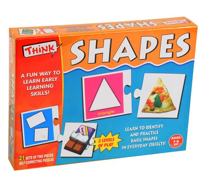Bulk Pack x 2 Educational Game Think - Learning Shapes