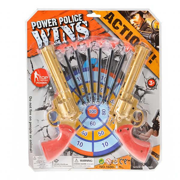 Bulk Pack x 3 Plastic Dart Handgun Set - 2 Guns &amp; Darts