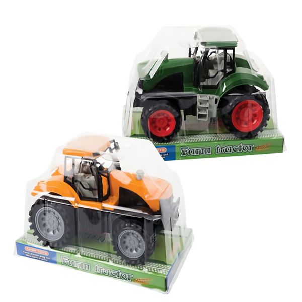 Bulk Pack x 4 Vehicle Farm Tractor - 19cm