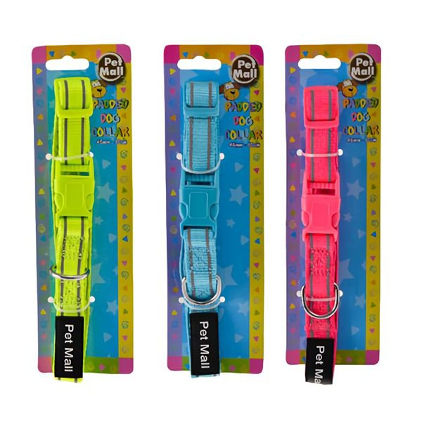 Bulk Pack x 6 Pet Dog Collar Padded 45-60cm Large