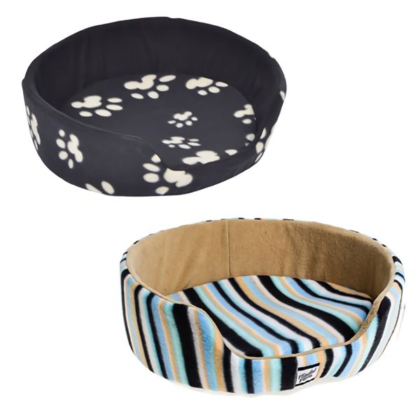 Bulk Pack x 2 Pet Bed Fleece With Sides 50x50x17.5cm