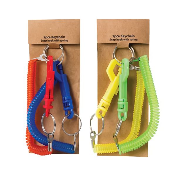 Bulk Pack X 6 Key Chain Snap Hook With Spring 2piece