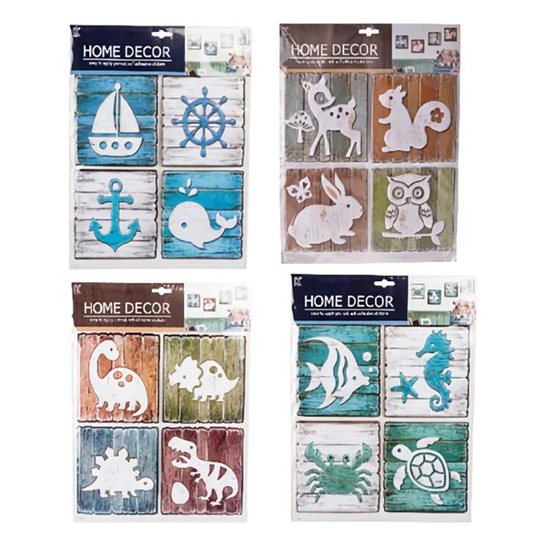 Bulk Pack x 4 Sticker Room Decor