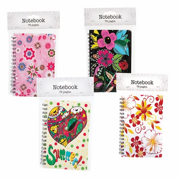 Bulk Pack x 8 A6 Spiral Bound Note Book