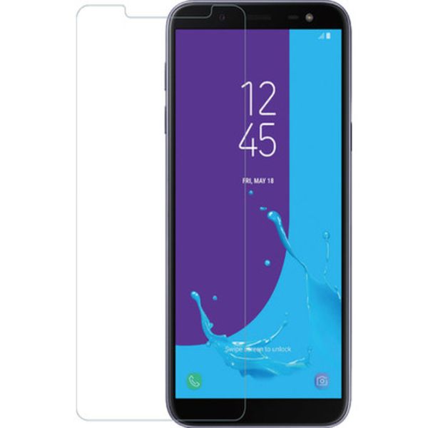 Tempered Glass Screen Protector for samsung J6 - Pack of 2