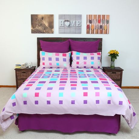 All Square Lilac 200tc Duvet Cover Buy Online In South Africa