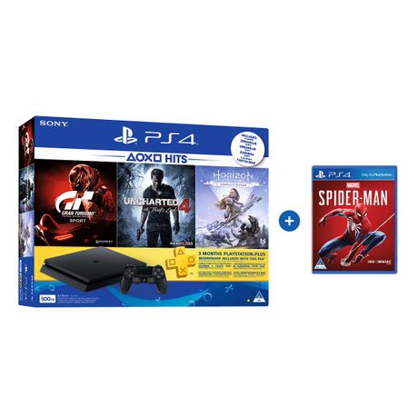 PS4 500GB Hits 3 + Marvel's Spider-Man 