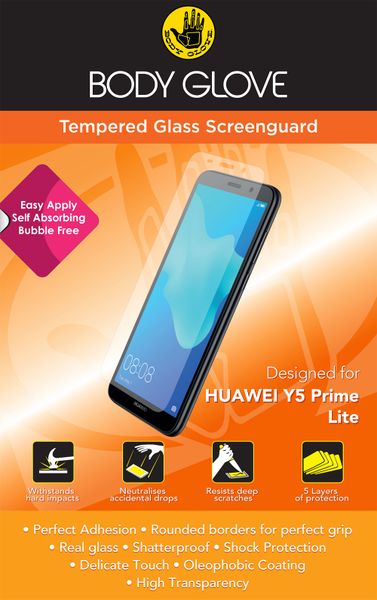Body Glove Tempered Glass Screen Protector for Huawei Y5 Prime Lite - Clear