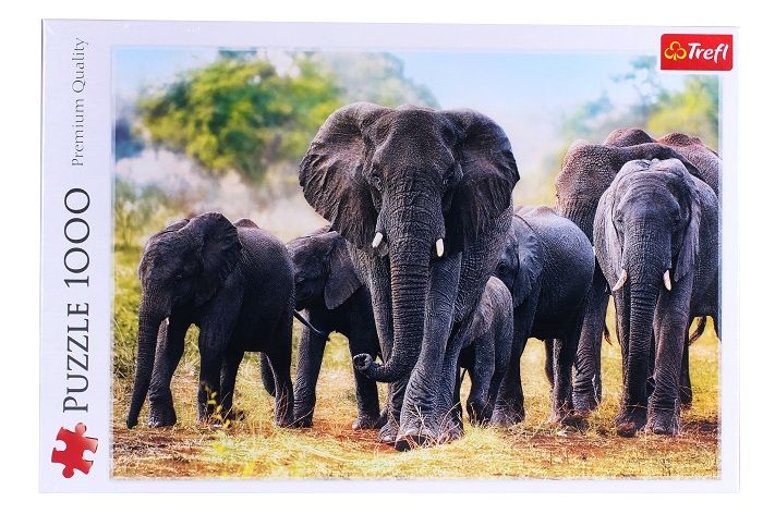 Trefl 1000 Piece African Elephants
