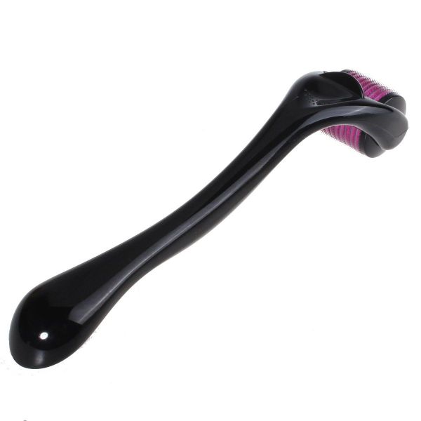 540 Titanium Microneedle Derma Roller 0.2mm - Black &amp; Purple