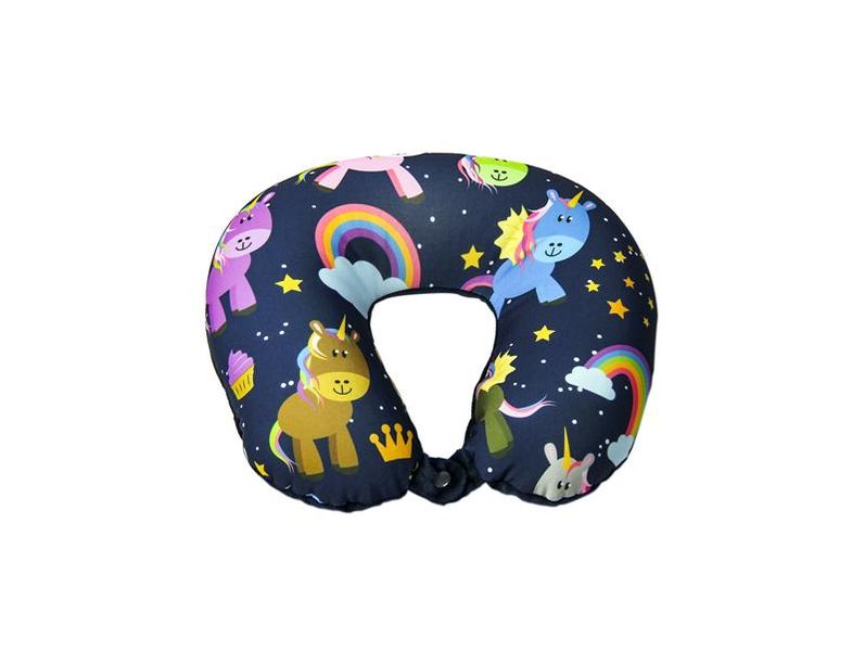 Medoodi Neck Cushion - Multicolour Unicorn &amp; Rainbow
