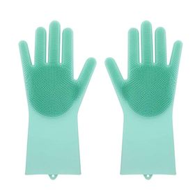 gloves with bristles