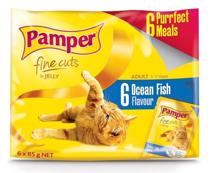 Pamper Fine Cuts MultiPack Ocean Fish Cat Food 12 x 85g Shop