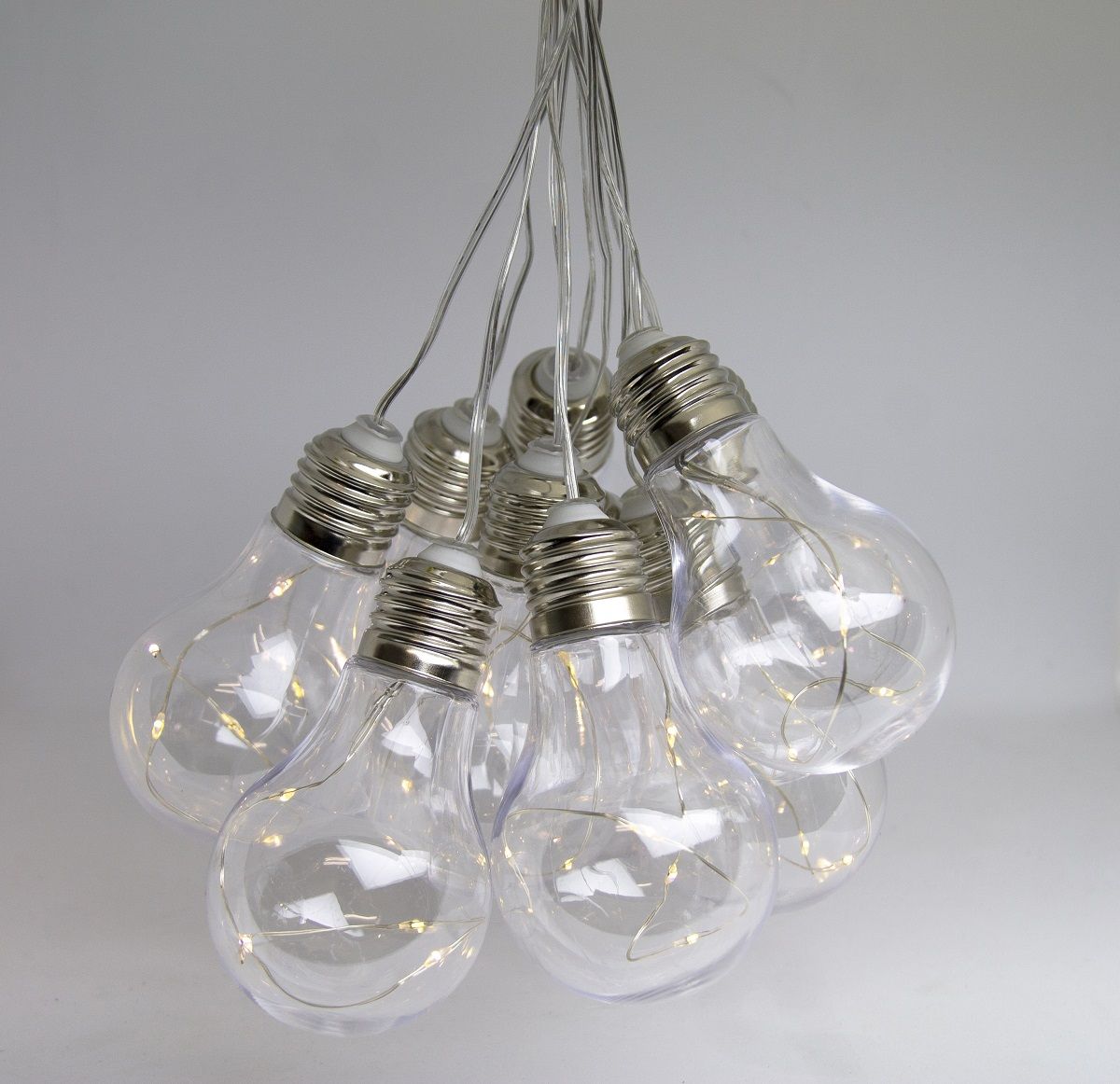 clear glass globe string lights