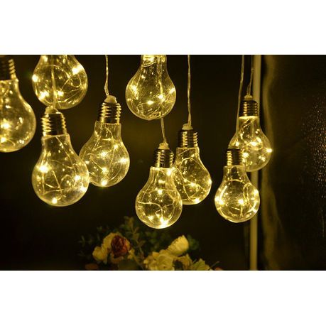 clear glass globe string lights