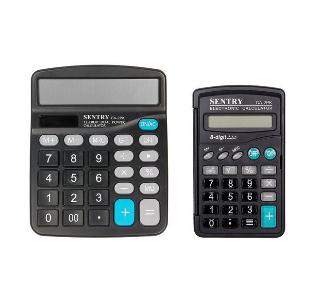 Sentry Desktop &amp; Pocket Calculator 2 Piece Set