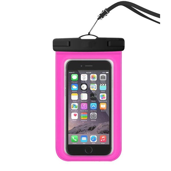Universal Waterproof Floating Phone Case - Magenta