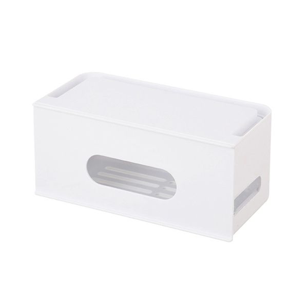 Cable Management Box Organizer - White