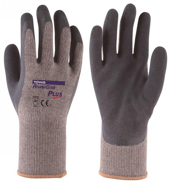 TOWA Work Glove PowerGrab PLUS Grey 8|M - W44054