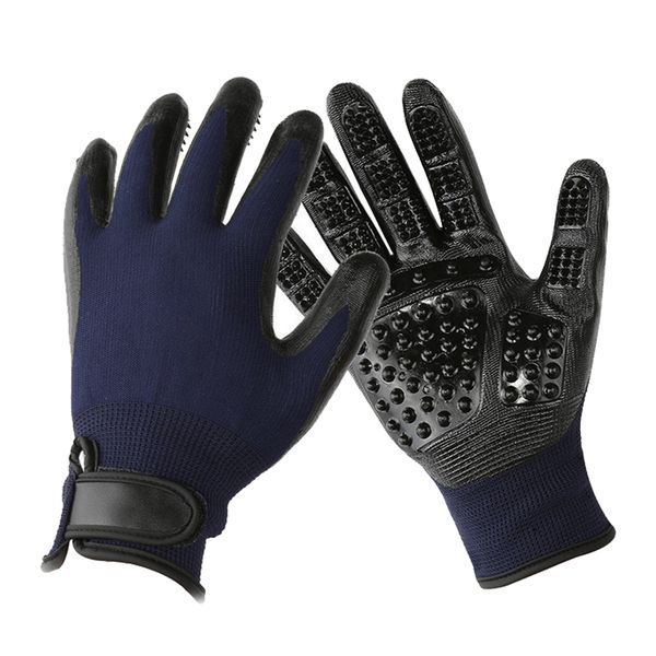 1 Pair Pet Grooming Gloves - Blue