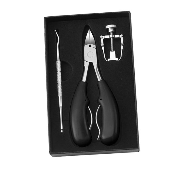 3 in 1 Ingrown Toenail Tool Kit - Black