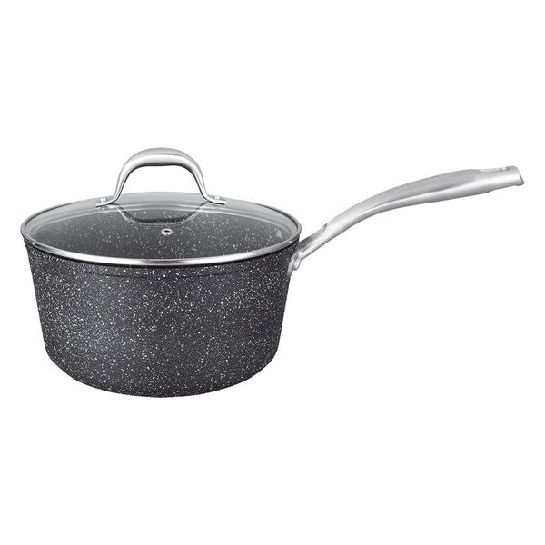 MasterPan Premium Saucepan with Glass Lid - 7" 18cm