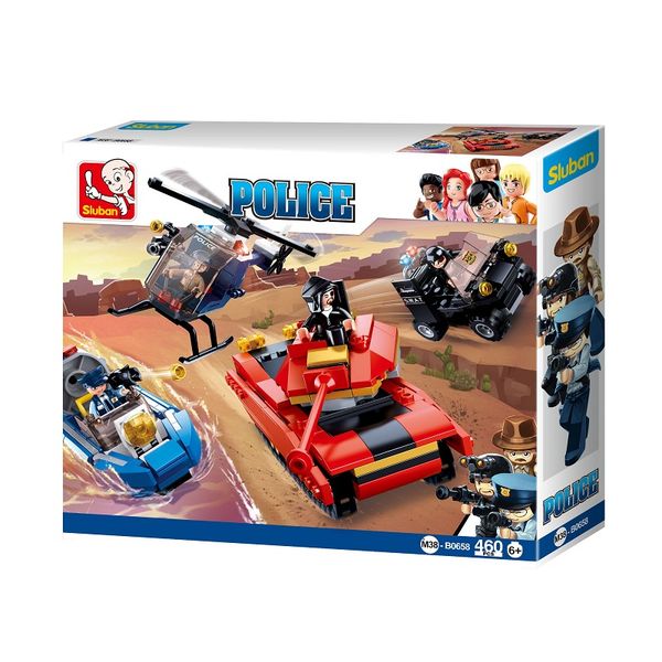 Sluban Police II City Police Building Blocks