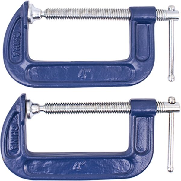 Tork Craft Clamp G Heavy Duty 100mm Twin Pack 4