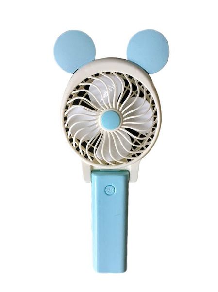 Rechargeable Portable Cartoon USB Mini Collapsible Fan - Kitty Green