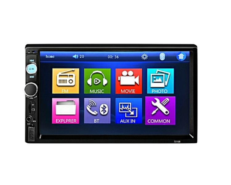 Phunk 7010B Universal Audio Bluetooth Car MP5 Player