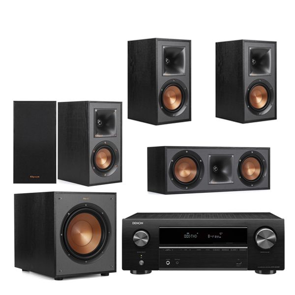 Klipsch R-51M &amp; Denon AVRX550BT 5.1 Surround System