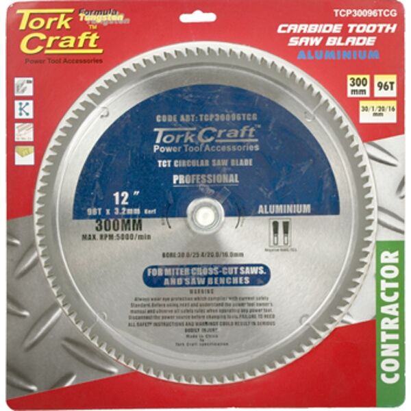 Tork Craft Blade Contractor 300 X 96T TCG Pos.30/1/16 Circular Saw TCT ...