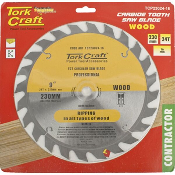 Tork Craft Blade Contractor 230 X 24T 16mm Circular Saw TCT | Shop ...