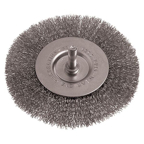 Tork Craft Wire Wheel Brush 100mm 6mm Shaft Stainless Steel