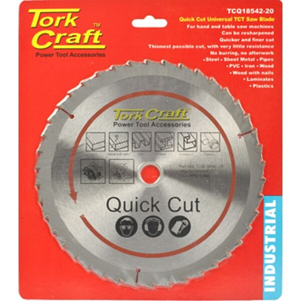 Tork Craft Universal Quick Cut TCT Blade 185X42T 20-16