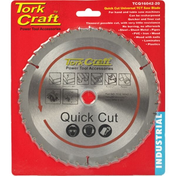Tork Craft Universal Quick Cut TCT Blade 160X42T 20-16