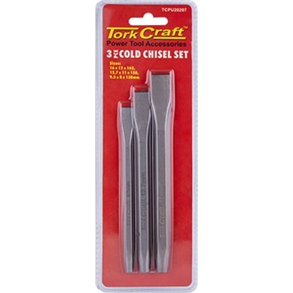 Tork Craft Tork Craft Cold Chisel 3Pc