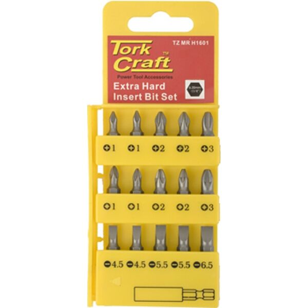 Tork Craft S/Driver Bits 16Pce Set