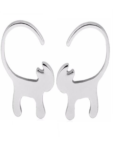 Long Tail Cat Earrings