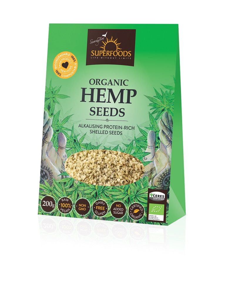 Hemp Seeds Organic 200g Buy Online in South Africa