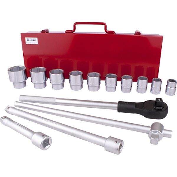 Tork Craft Socket Set 14Pc 3/4" Drive 6Pt 22 - 50mm In Metal Case