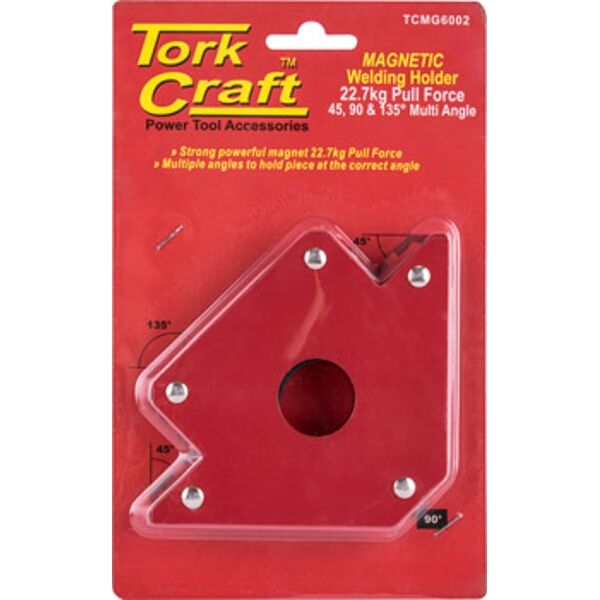 Tork Craft Magnetic Welding Holder 22.7Kg P/Force 45-90-135 Deg.Multi Angle