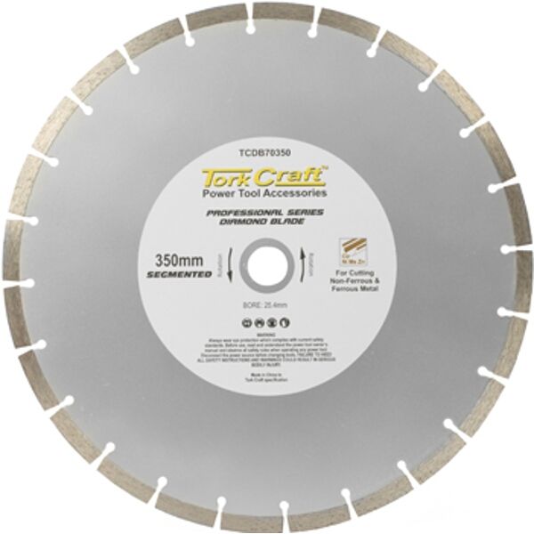 Tork Craft Diamond Blade Seg.350X25.4 Metal Cutting