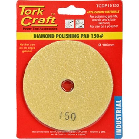 Wet Diamond Polish Pads 5 in. for Granite and Marble Polishing (8 Grit