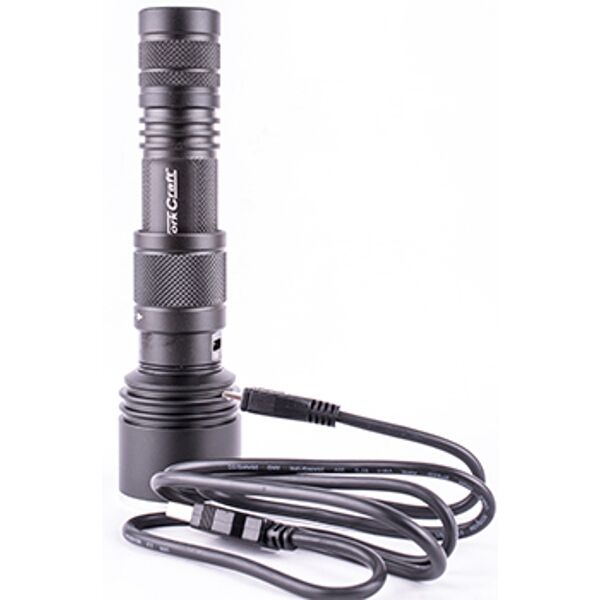 Tork Craft Torch Led Alum. 600Lm Blk USB Rechargeable