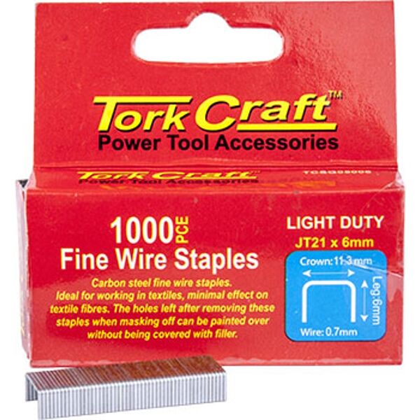 Tork Craft Staple Jt21X6mmx1000Pc Light Duty